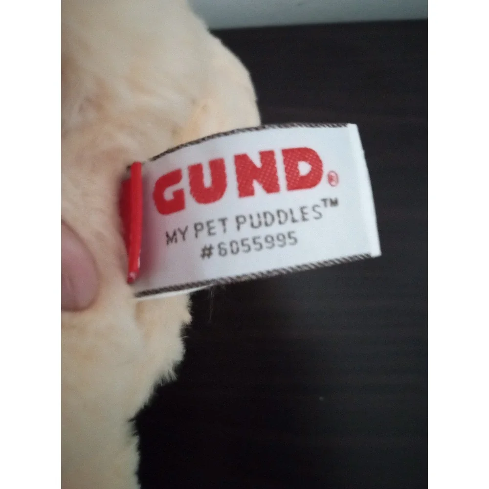 Gund My Pet Puddles Puppy Dog Plush Cream Tan Interactive Toy 6055995